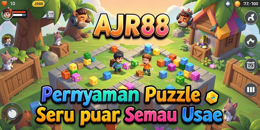Tampilan gameplay AJR88 dengan tantangan puzzle yang menarik.