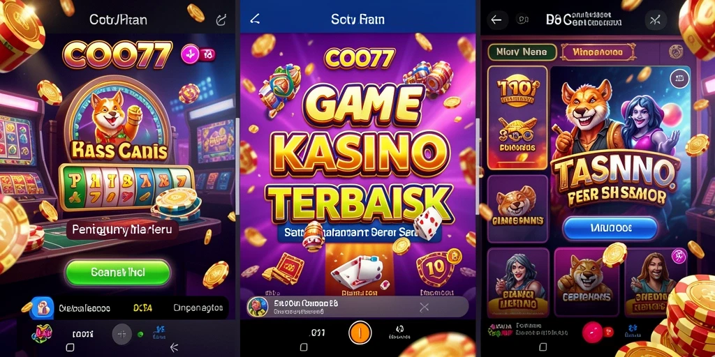 Tampilan gameplay Kasino yang seru dan interaktif di COO77.