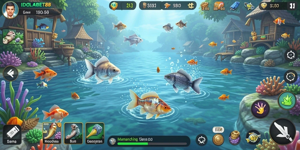 Gameplay memancing yang seru dan mendebarkan di IDOLABET88.