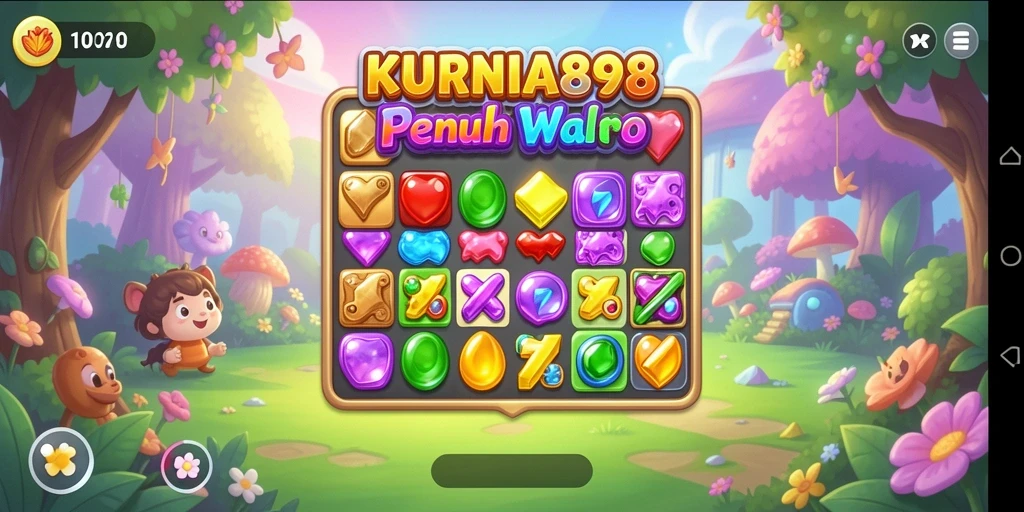 Tangkapan layar KURNIA898 menampilkan gameplay menawan dengan kombinasi warna-warni.