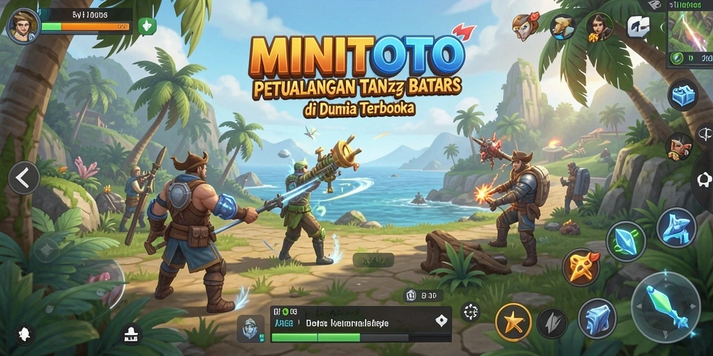 Gameplay MINITOTO menunjukkan petualangan seru dalam dunia terbuka.