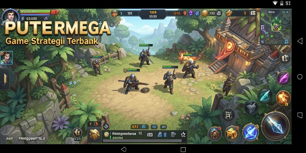 Tampilan gameplay menarik dalam PuterMega dengan elemen strategi yang mendalam.