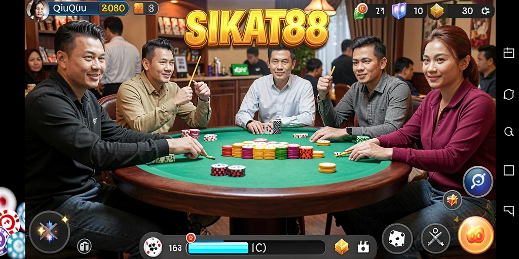 Gameplay seru dalam SIKAT88 dengan taruhan QiuQiu.