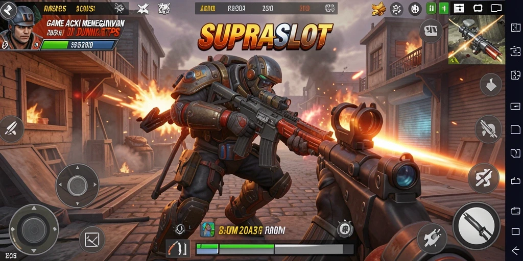 Tampilan seru gameplay SUPRASLOT dengan aksi dan strategi menarik.