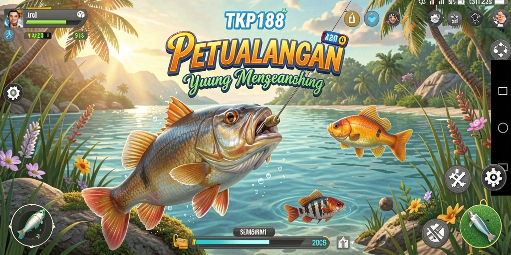 Tampilan gameplay TKP188 yang menampilkan pengalaman memancing yang seru.