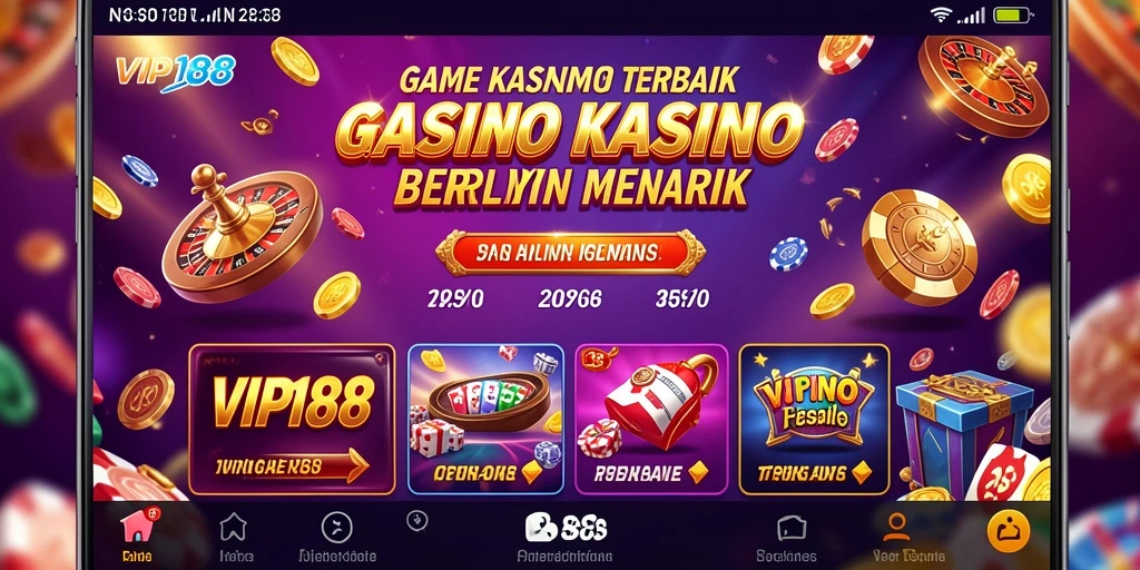 Tampilan gameplay Kasino di VIP188 yang menawan dan menarik.